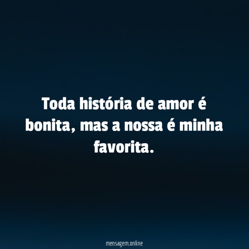 Toda história de amor é bonita