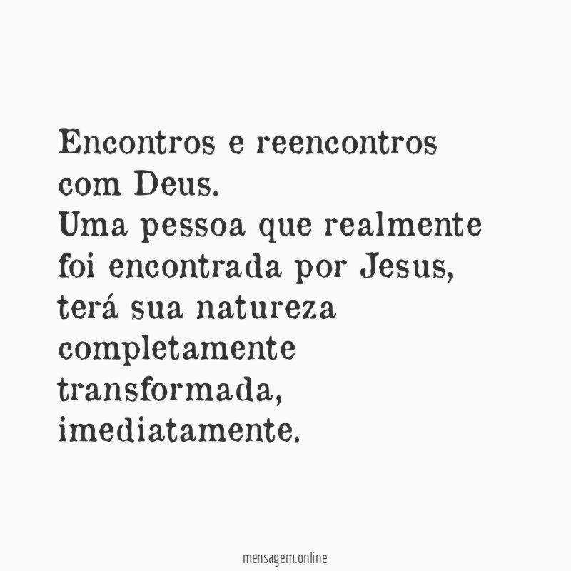 Encontros e reencontros com Deus