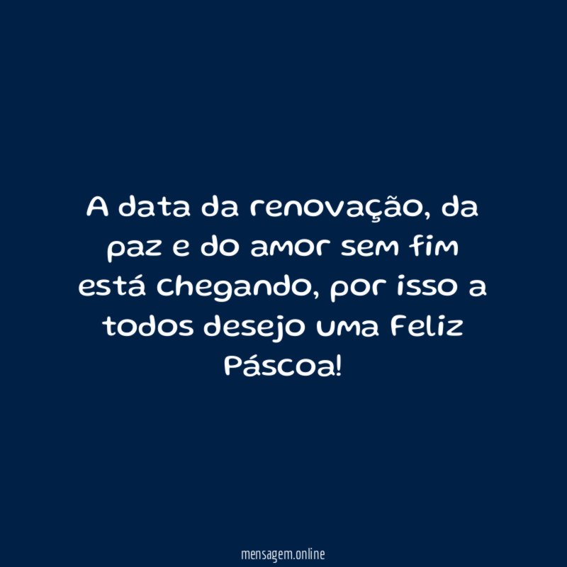 A data da renovação