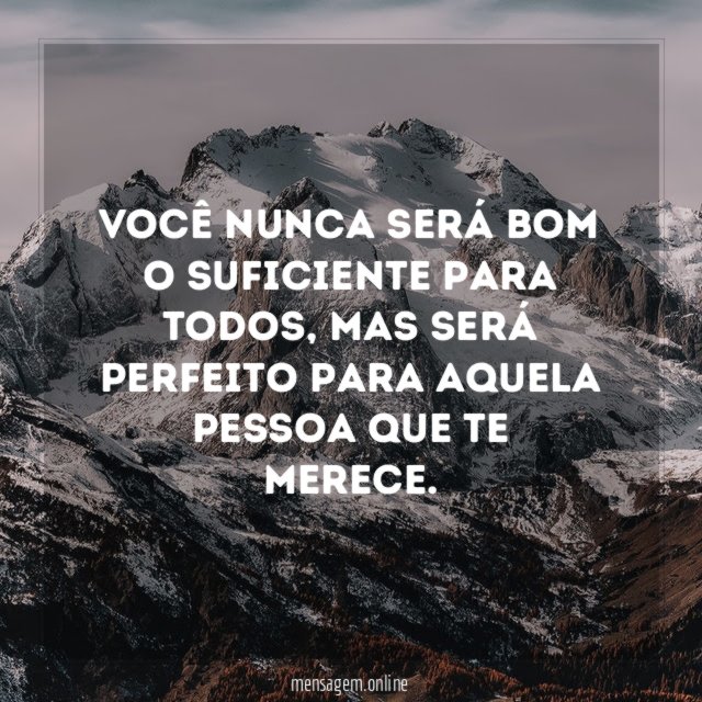Você nunca será bom o suficiente para todos