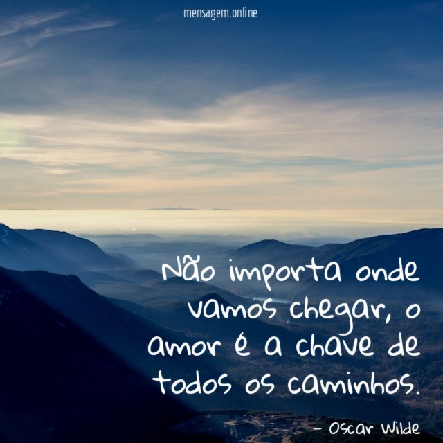 Não importa onde vamos chegar