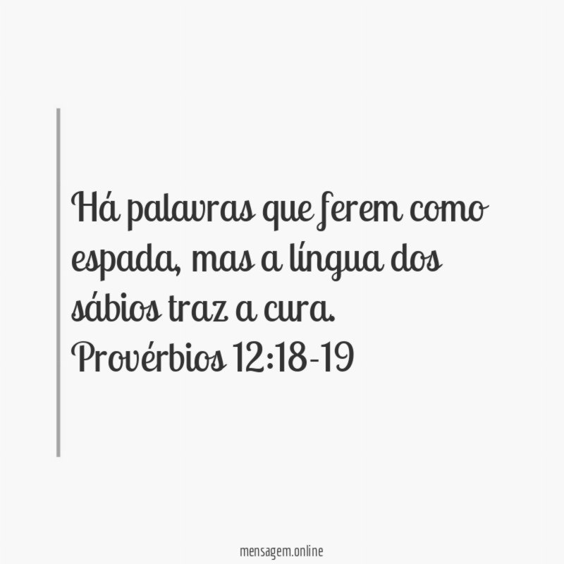 Há palavras que ferem como espada