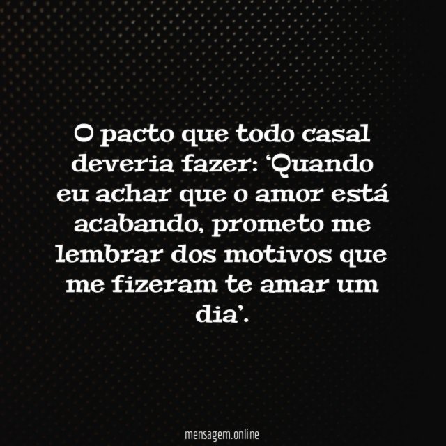 O pacto que todo casal deveria fazer