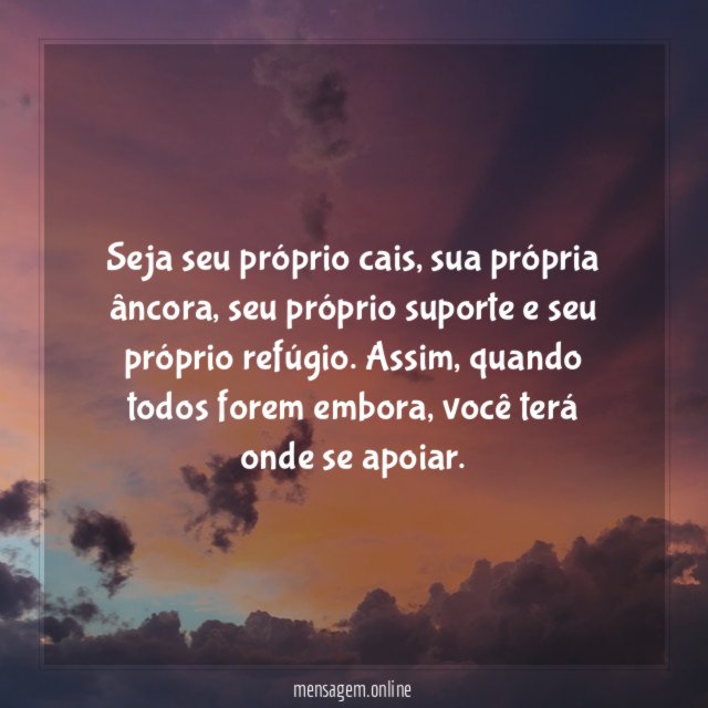 Seja seu próprio cais