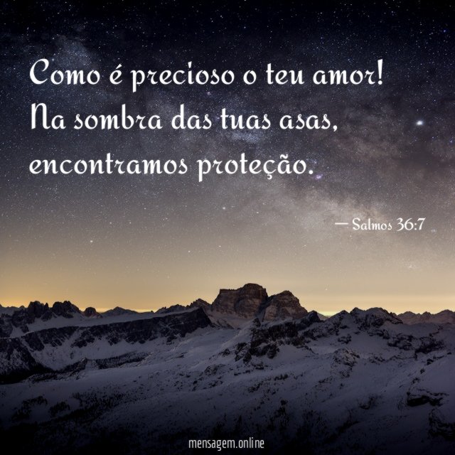 Como é precioso o teu amor