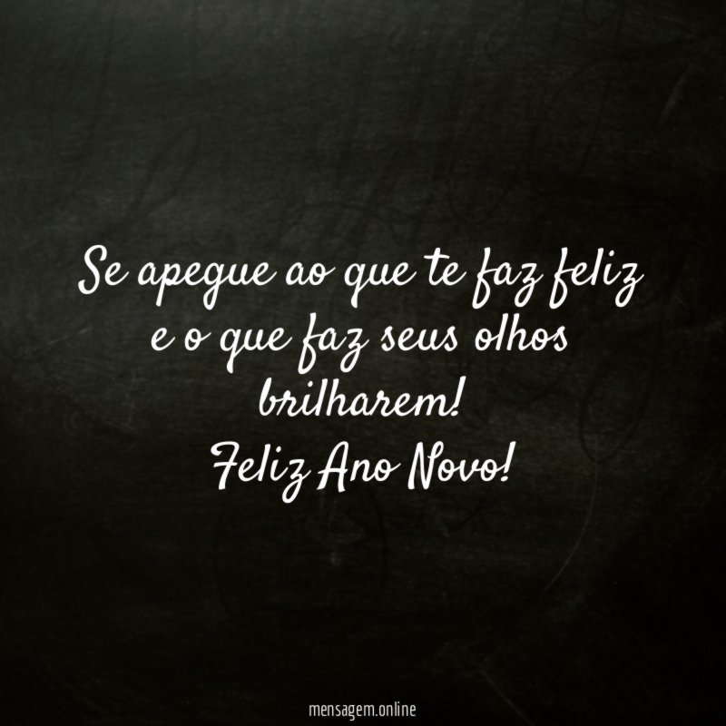 Se apegue ao que te faz feliz