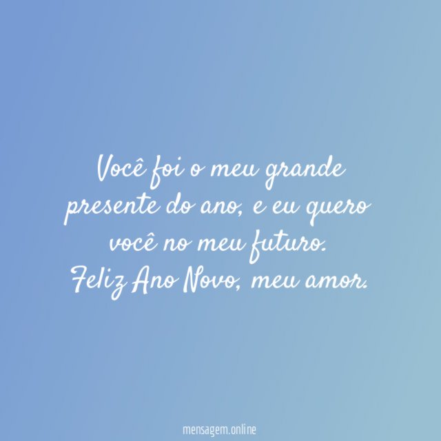Você foi o meu grande presente do ano