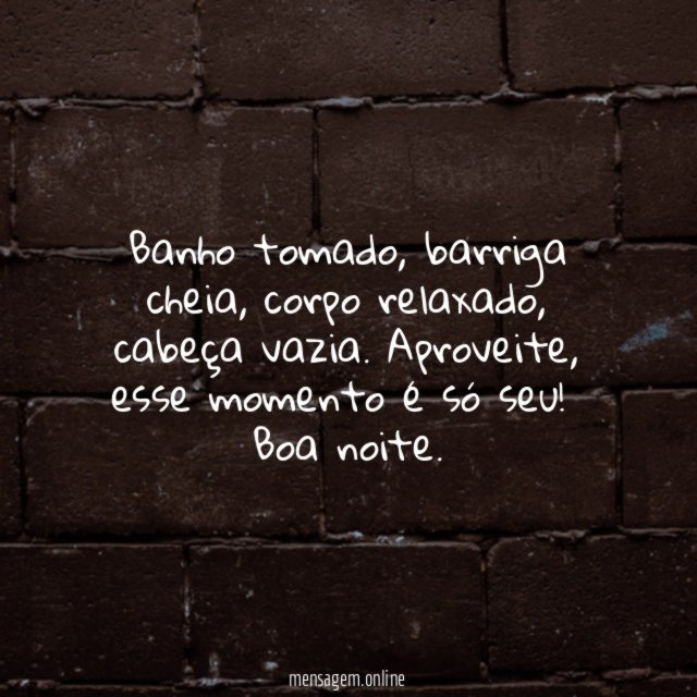 Banho tomado
