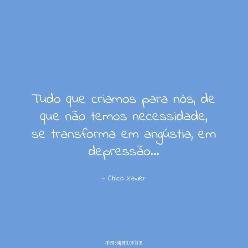 Tudo que criamos para nós