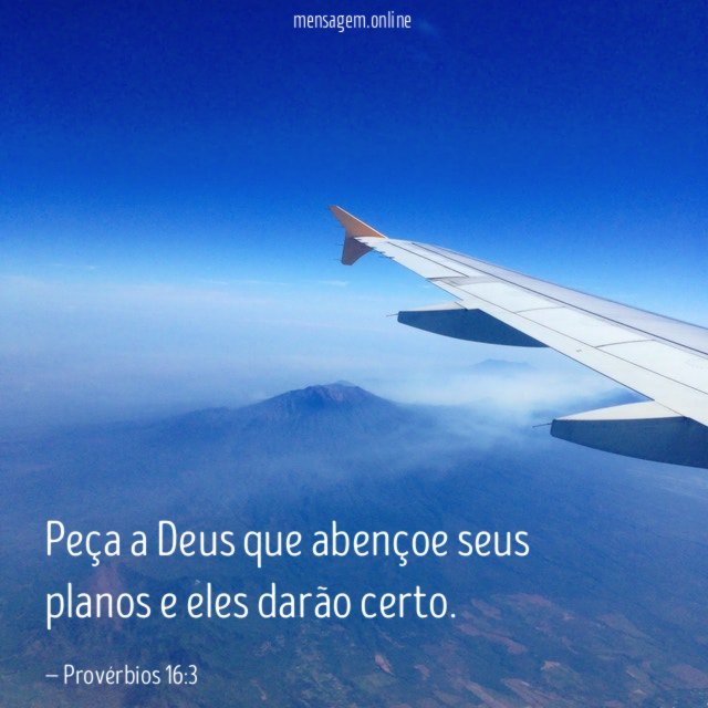 Peça a Deus que abençoe seus planos