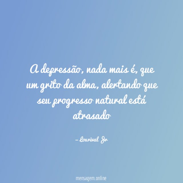 A depressão