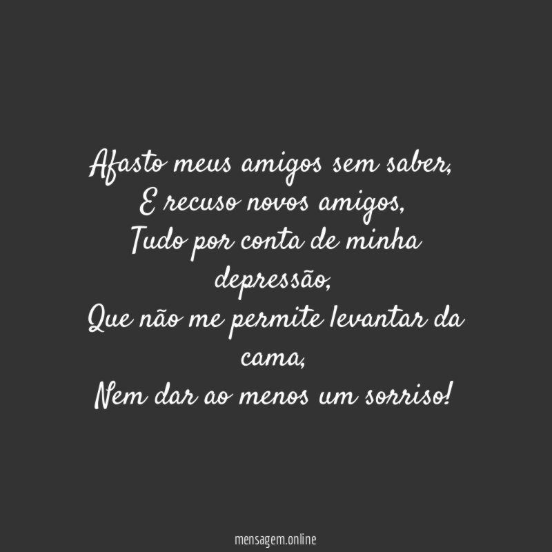 Afasto meus amigos sem saber