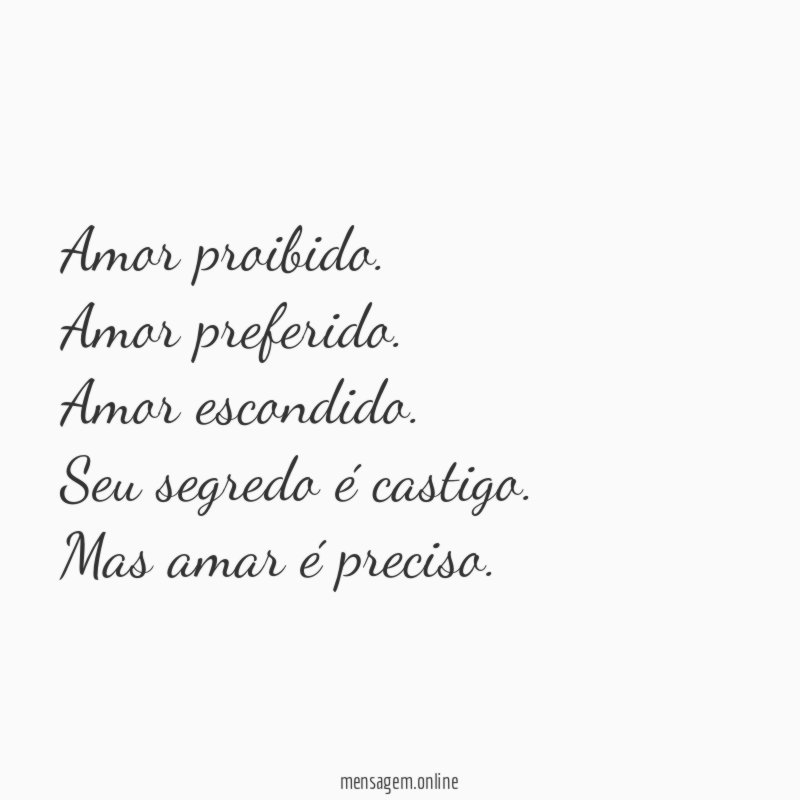 Amor proibido