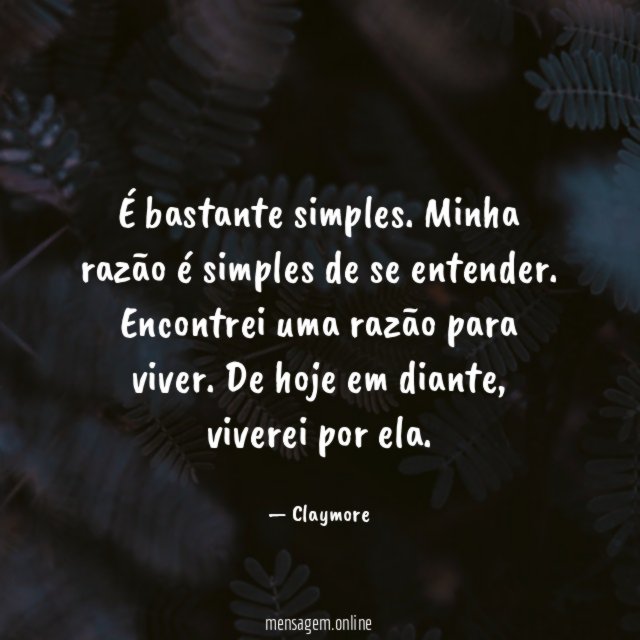 É bastante simples