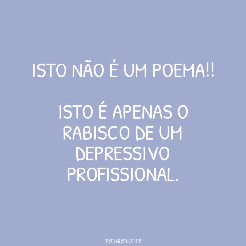Isto não é um poema