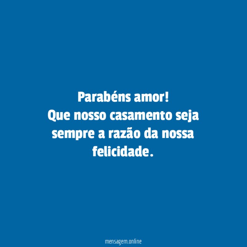 Parabéns amor
