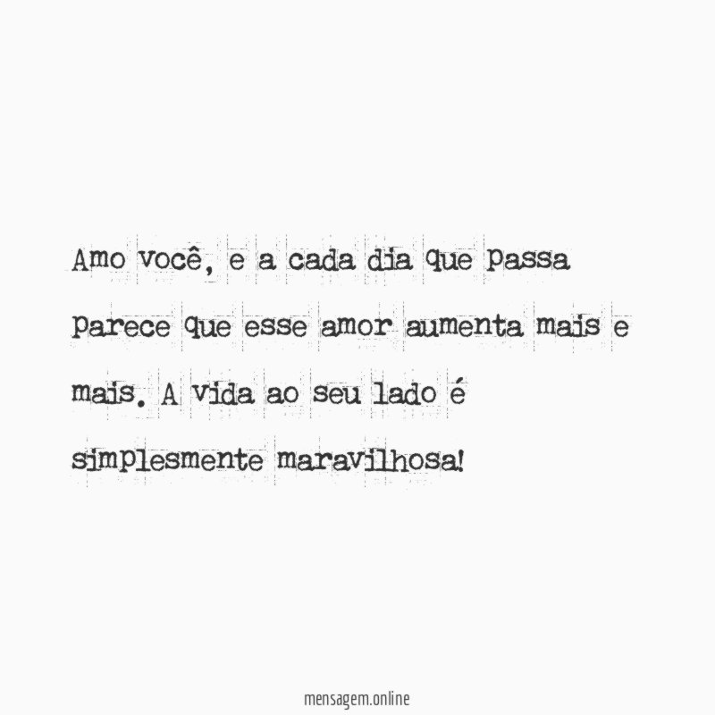 Amo você