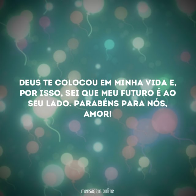 Deus te colocou em minha vida