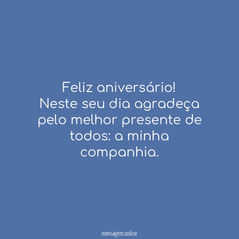 Feliz aniversário