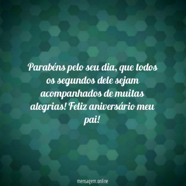 Parabéns pelo seu dia