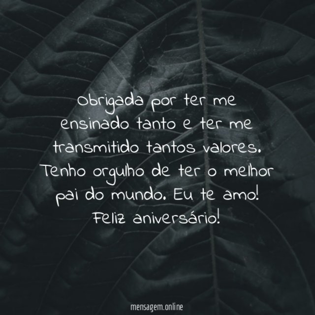 Obrigada por ter me ensinado tanto e ter me transmitido tantos valores