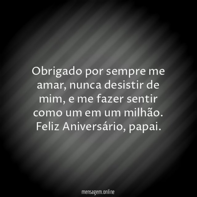 Obrigado por sempre me amar
