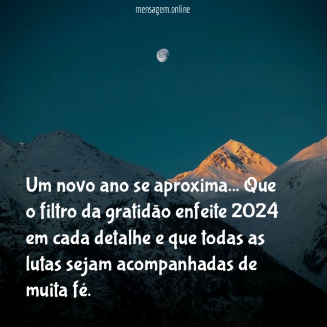 Um novo ano se aproxima