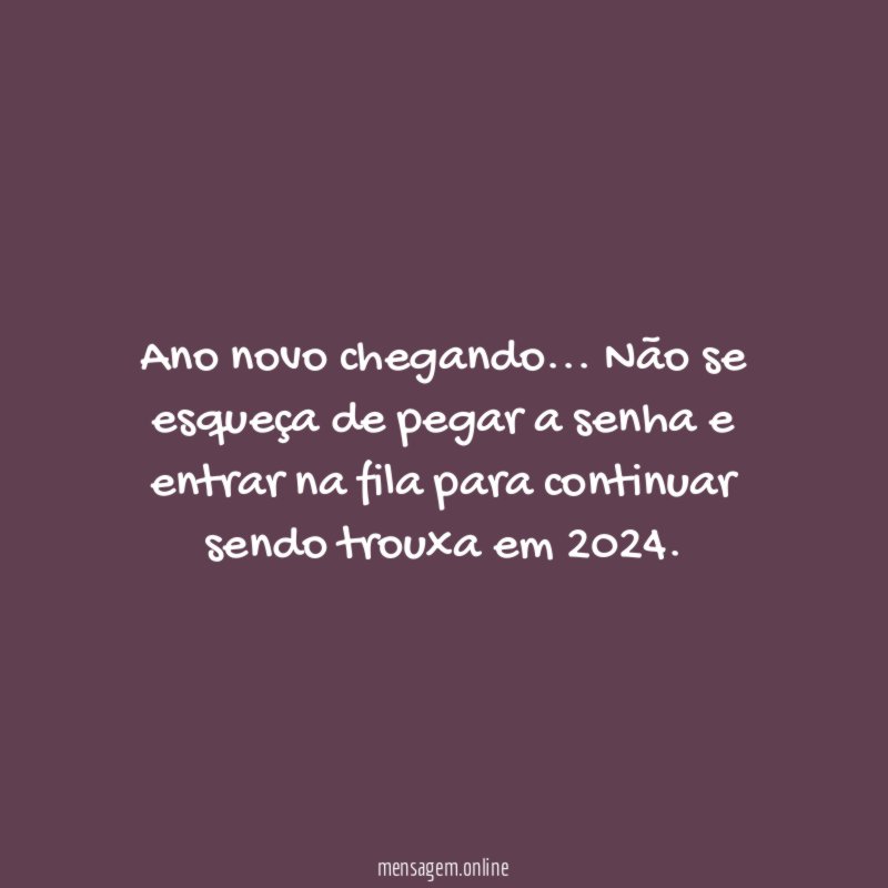 Ano novo chegando