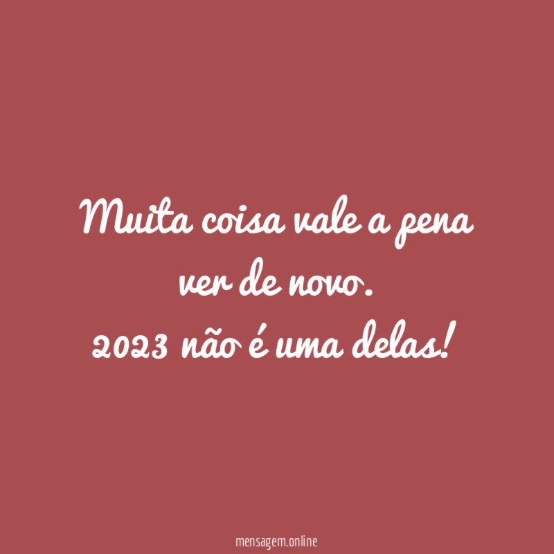 Muita coisa vale a pena ver de novo