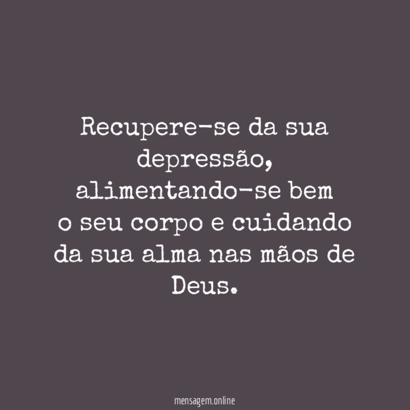 Recupere-se da sua depressão