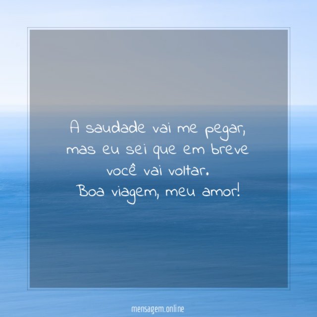 A saudade vai me pegar