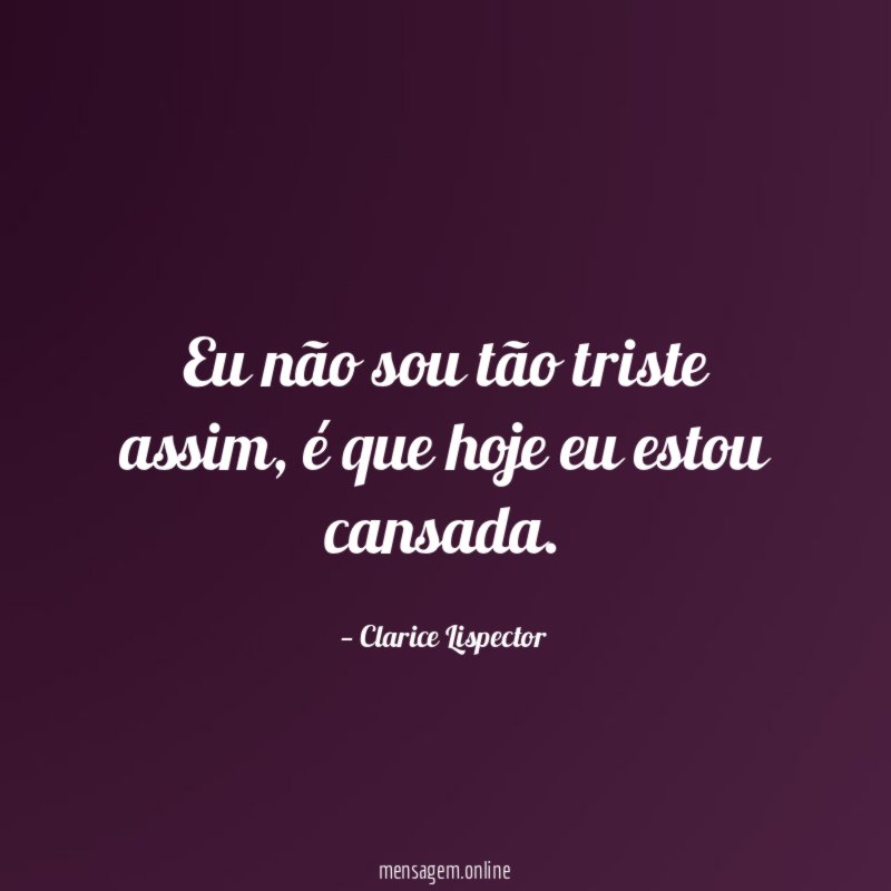Eu não sou tão triste assim