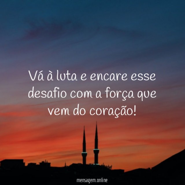 Vá à luta e encare esse desafio com