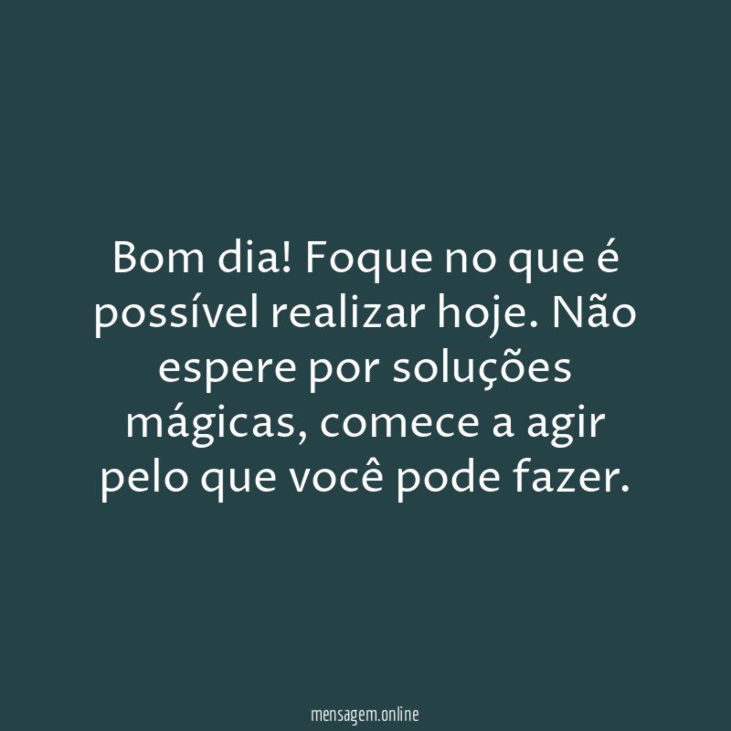 Bom dia