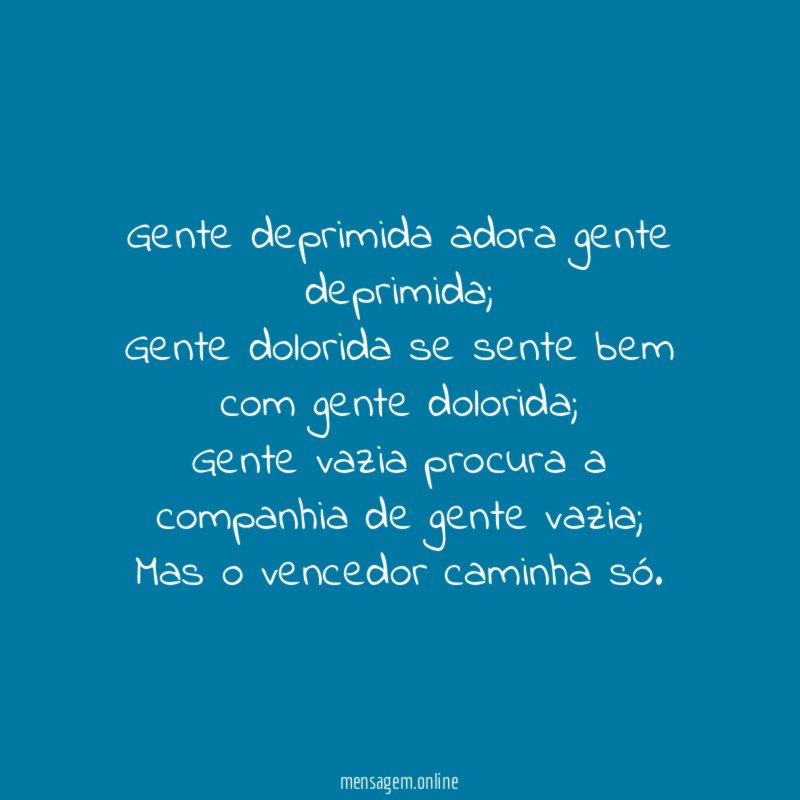 Gente deprimida adora gente deprimida