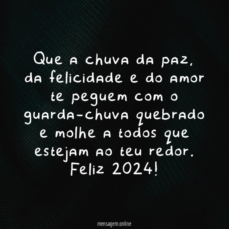 Que a chuva da paz