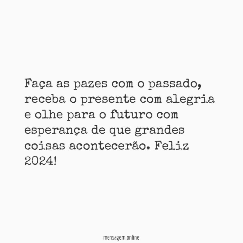 Faça as pazes com o passado