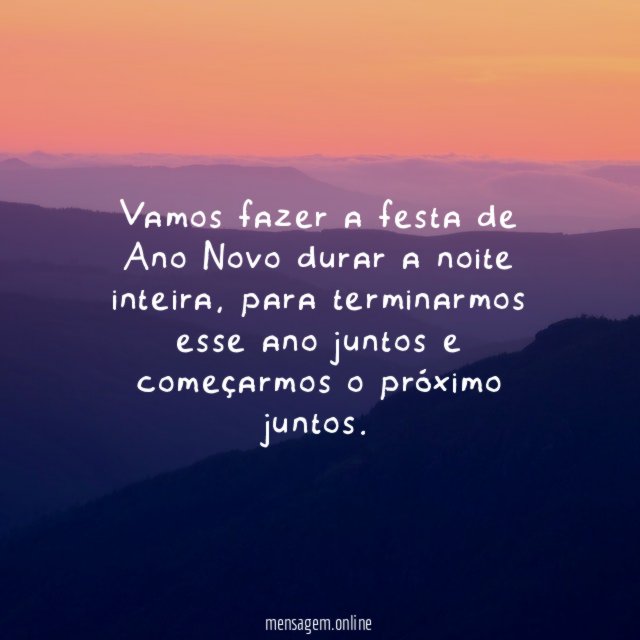 Vamos fazer a festa de Ano Novo durar a noite inteira