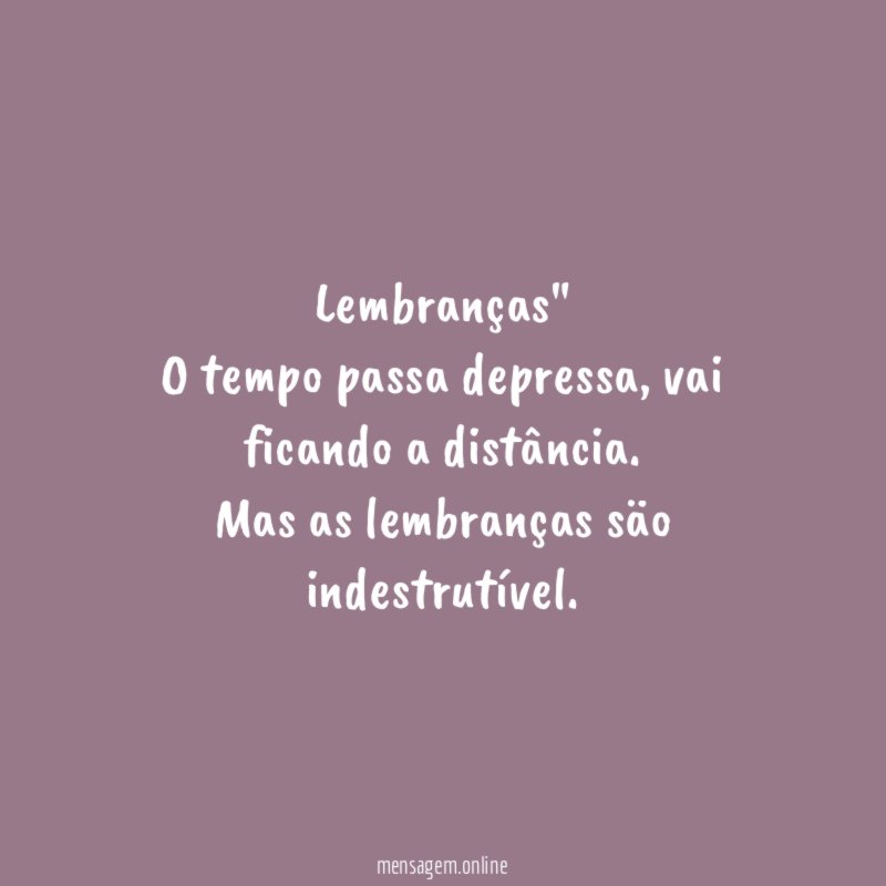 "Lembranças"