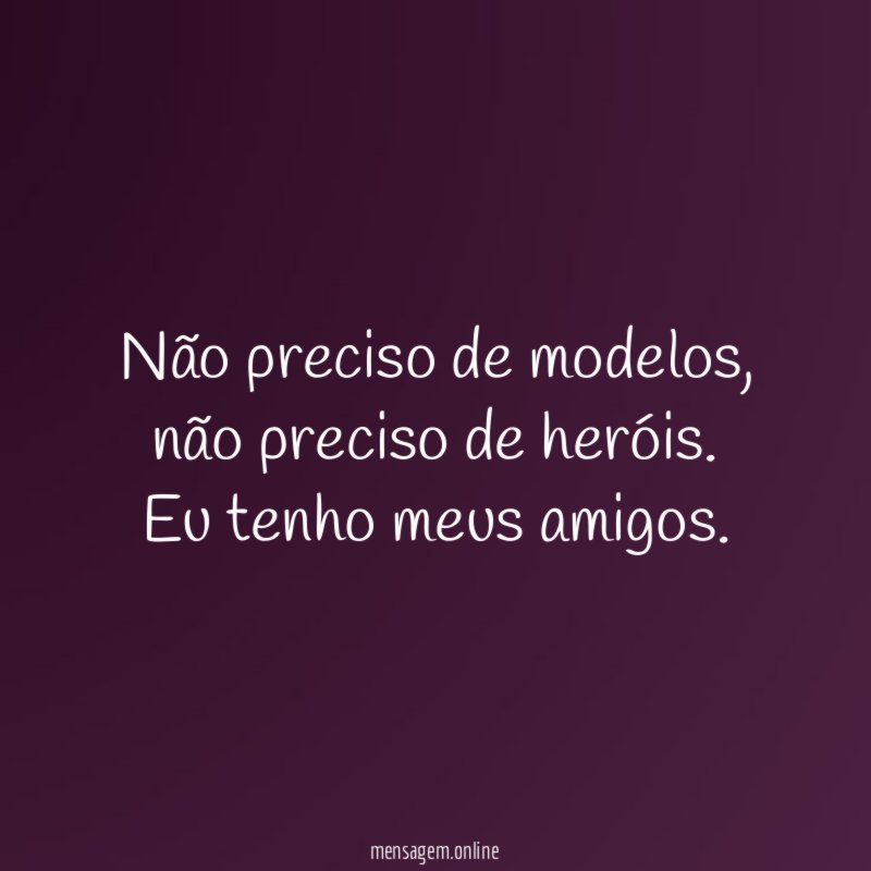 Não preciso de modelos