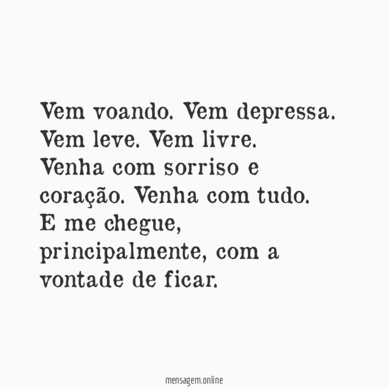 Vem voando