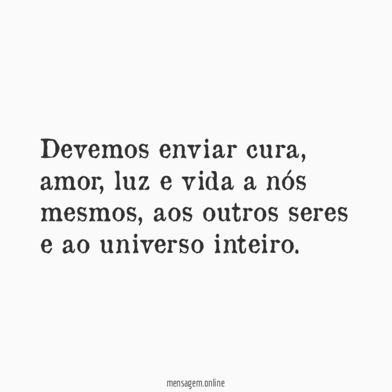 Devemos enviar cura