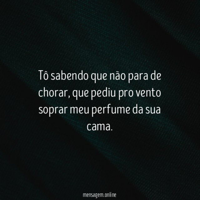Tô sabendo que não para de chorar