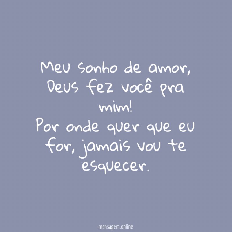 Meu sonho de amor