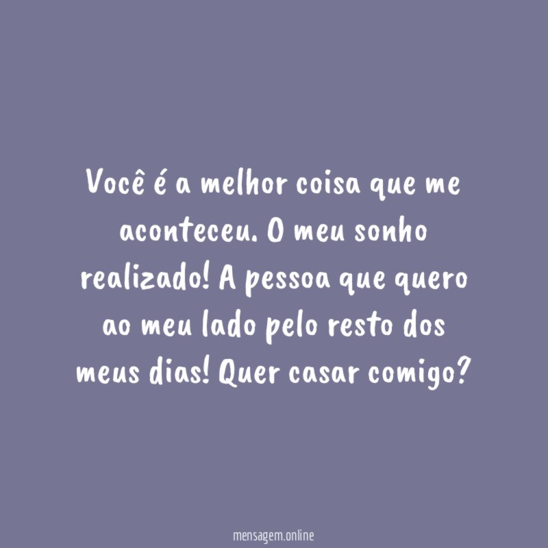Você é a melhor coisa que me aconteceu