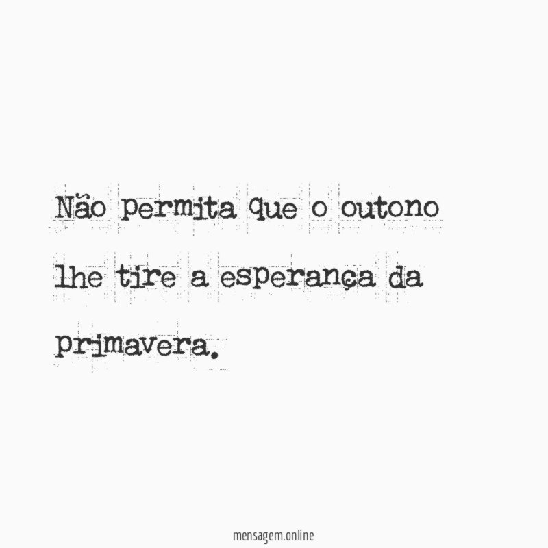 Não permita que o outono lhe tire a