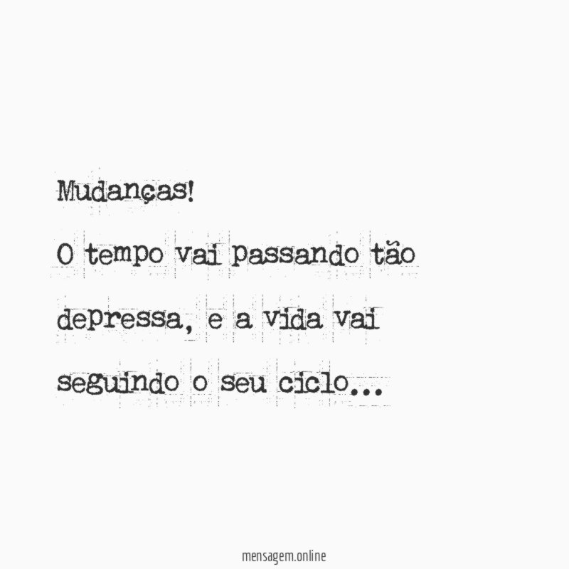 Mudanças
