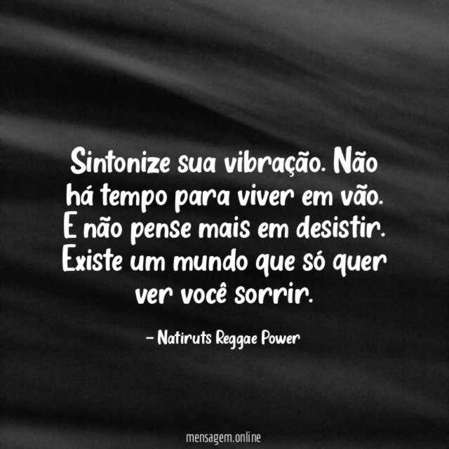 Sintonize sua vibração