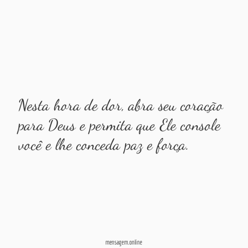 Nesta hora de dor
