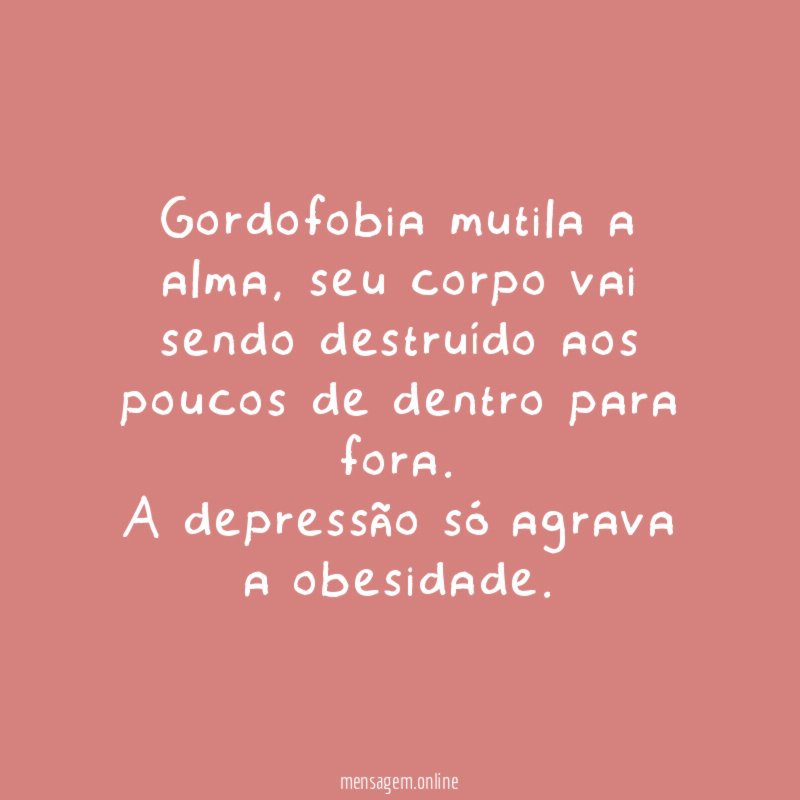 Gordofobia mutila a alma